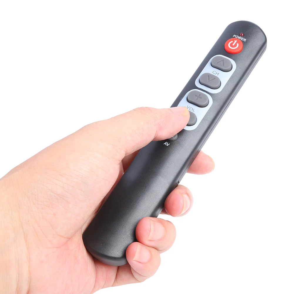 

Universal 6 Key Learning Remote Control for Smart TV Box STB DVD DVB VCR HIFI Amplifier Big Button Copy Infrared IR Remote