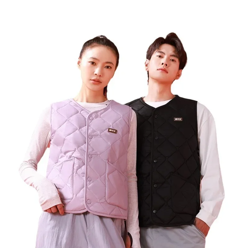 Осень/зима новый мужской женский жилет надувной флисовый шерстяной кардиган