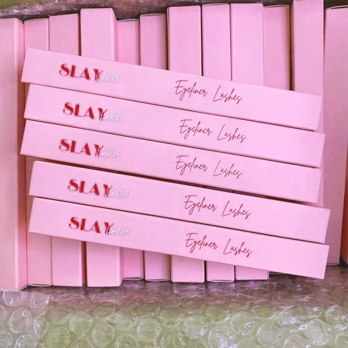 Wholesale Adhesive Eyeliner Boxes Package Lash Glue Pen Packaging Paper Box In Bulk Black/Pink/Holographic Cases Custom Logo