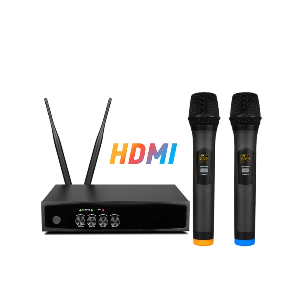 

Home party BT connected with phone handheld HD-MI wirless karaoke microphone for TV