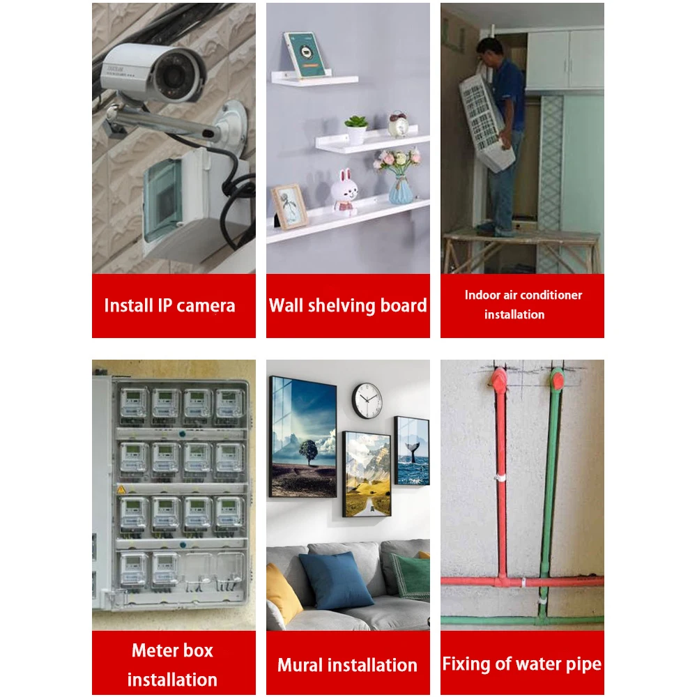 S3 Мини Гвоздезабивная пистолет с 20 круглыми гвоздями Домашний инструмент для ремонта и укладки кабеля на потолке, бетонной стене и крепления проводов.