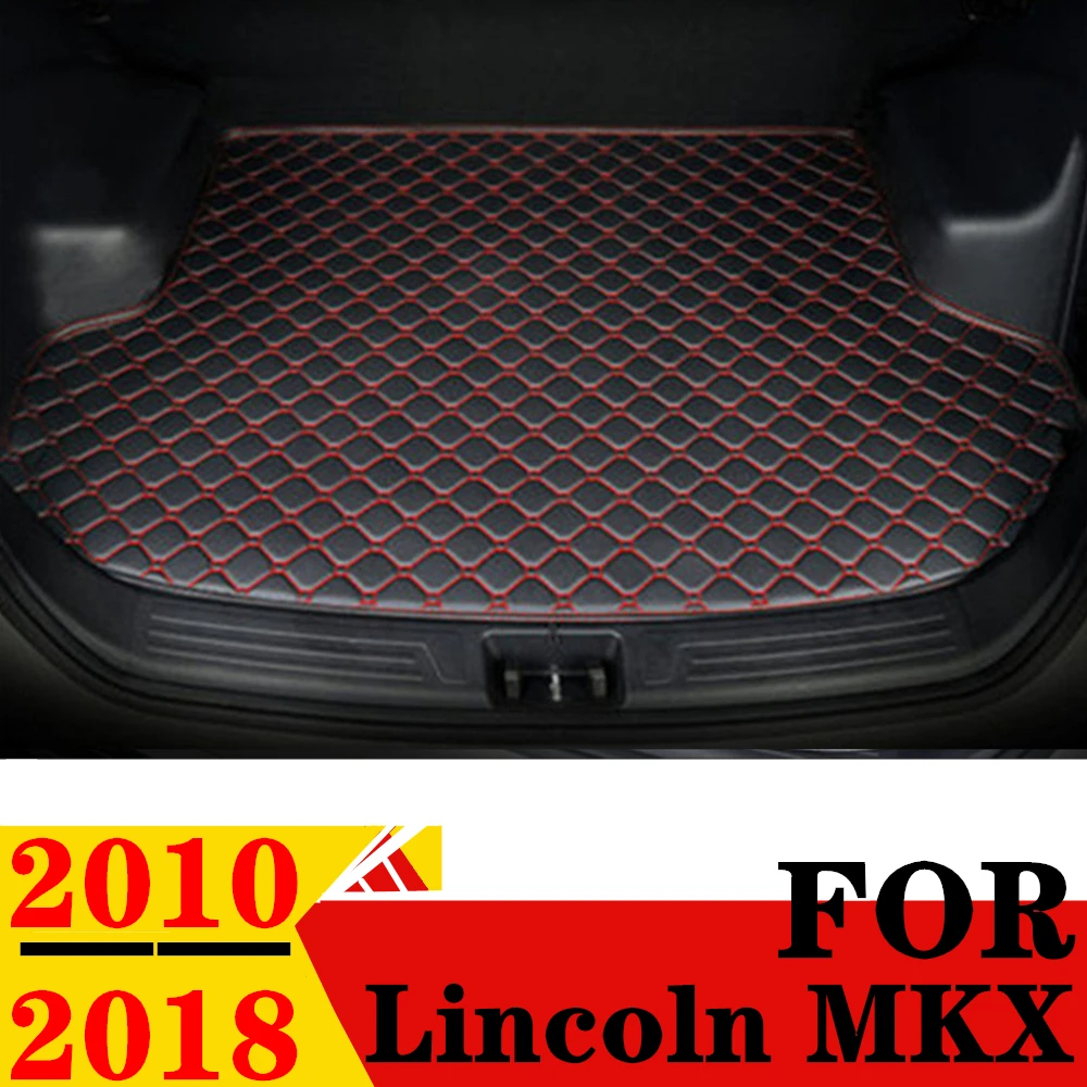 

Car Trunk Mat For Lincoln MKX 2010 2011-2018 Flat Side Waterproof Rear Cargo Cover Carpet Pad AUTO Tail Accessories Boot Liner