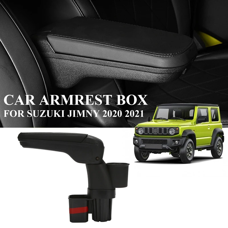 

Автомобильный контейнер для хранения, внутренний центральный подлокотник для Suzuki Jimny JB64W JB74W 2020 2021, аксессуары для интерьера