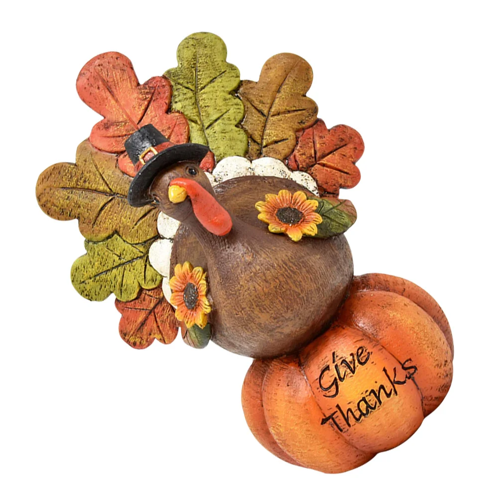 

1Pc Pumpkin Turkey Ornament Thanksgiving Table Decoration Party Ornament