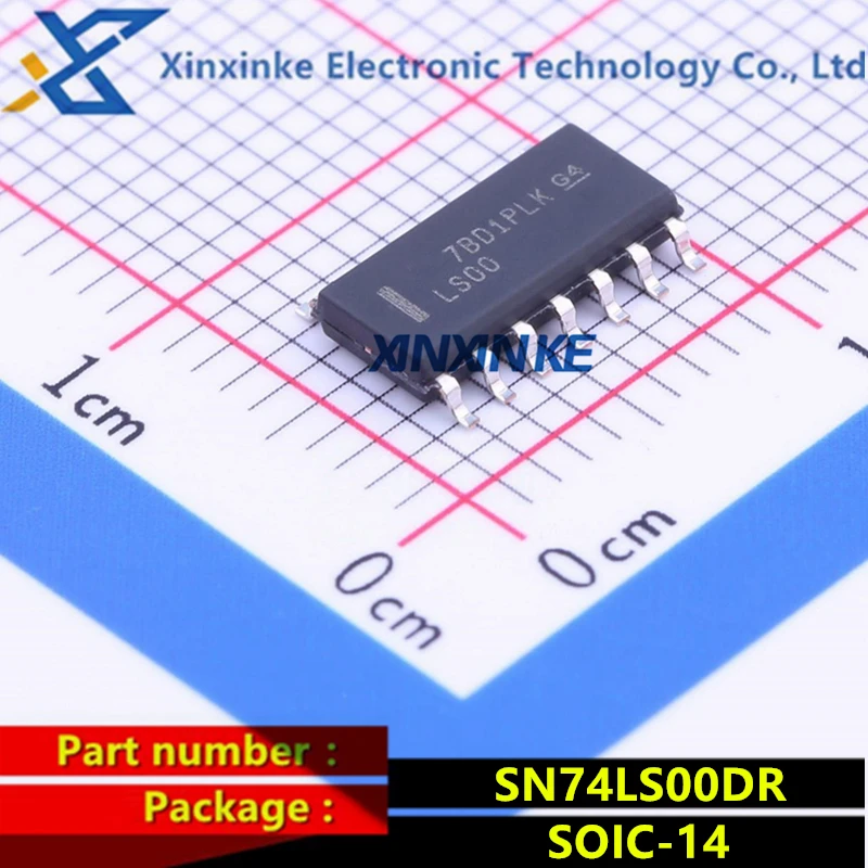 

SN74LS00DR SOIC-14 Marking: LS00 Logic Gates Quad 2 Input Logic ICs Single-Function Gate Brand New Original