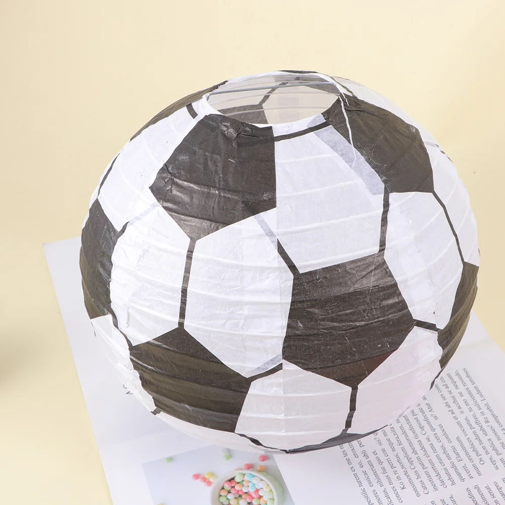 

Soccer Paper Lantern Sports Paper Hanging Lantern Round Paper Lanterns Party Hanging Ornament
