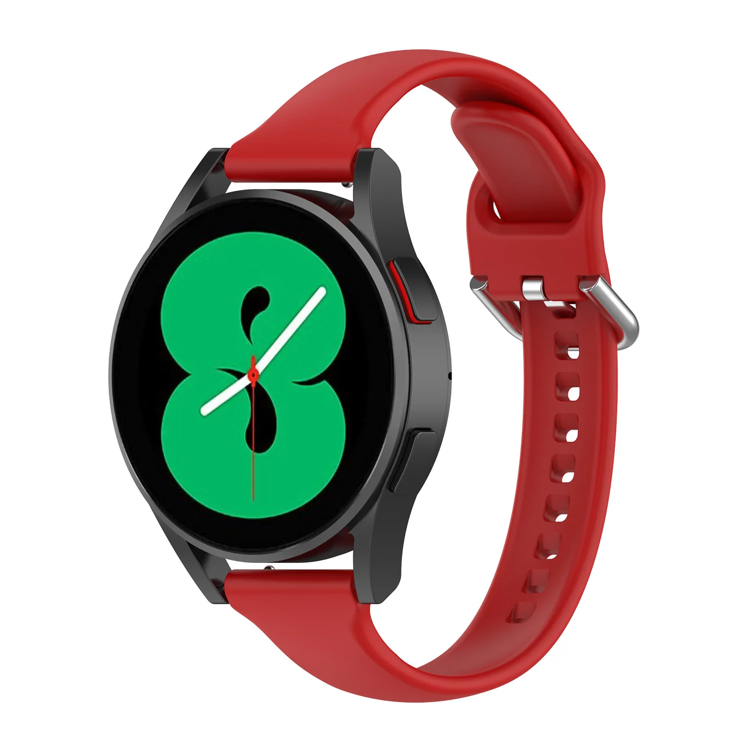 Фото 20 мм маленький поясной силиконовый ремешок для Samsung Galaxy watch 4/watch 4 classic/watch 3 41 мм/Watch Active 2 браслет correa №3