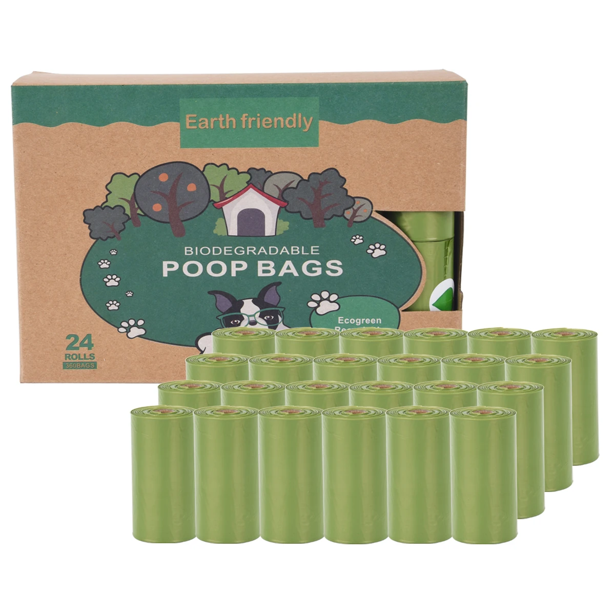 

Thick Strong Dog Pet Poop Bag Biodegradable Eco-Friendly Easy To Tear Pet Waste Bags Walking Outdoor for Accessories Supplies