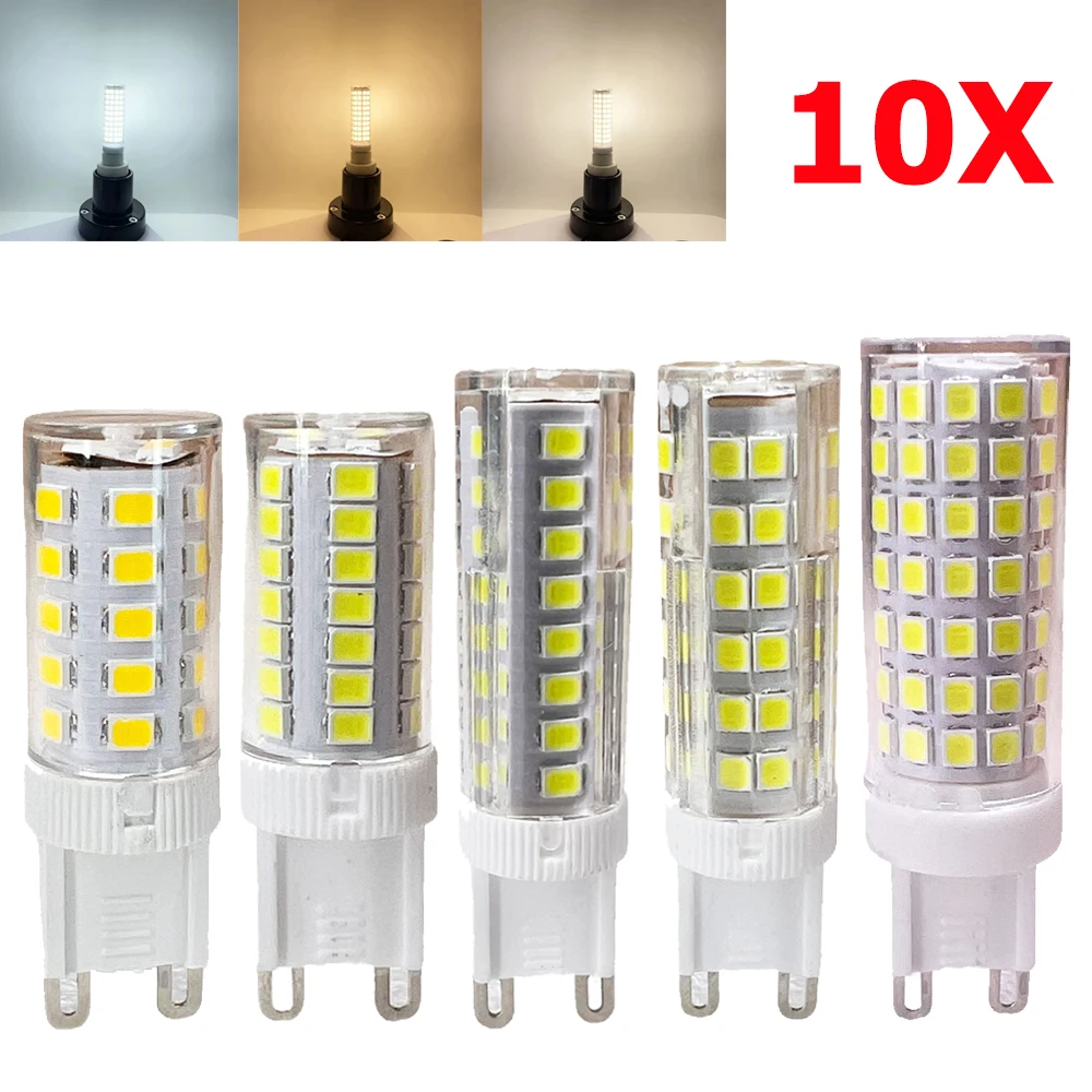 10 / 20 светодиодные лампы 7W 9W 12W 15W 18W G9 110V 220V 2835SMD кукурузные 3000K 4500K 6500K Белые бытовые