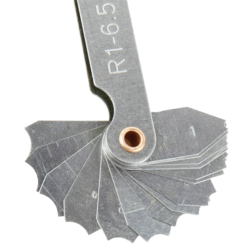 

Essential R-Gauge Plate Measuring Tool for Accurate Measurements of Radii from R1-R65 R7-R145 R15-R25 and R26-R80