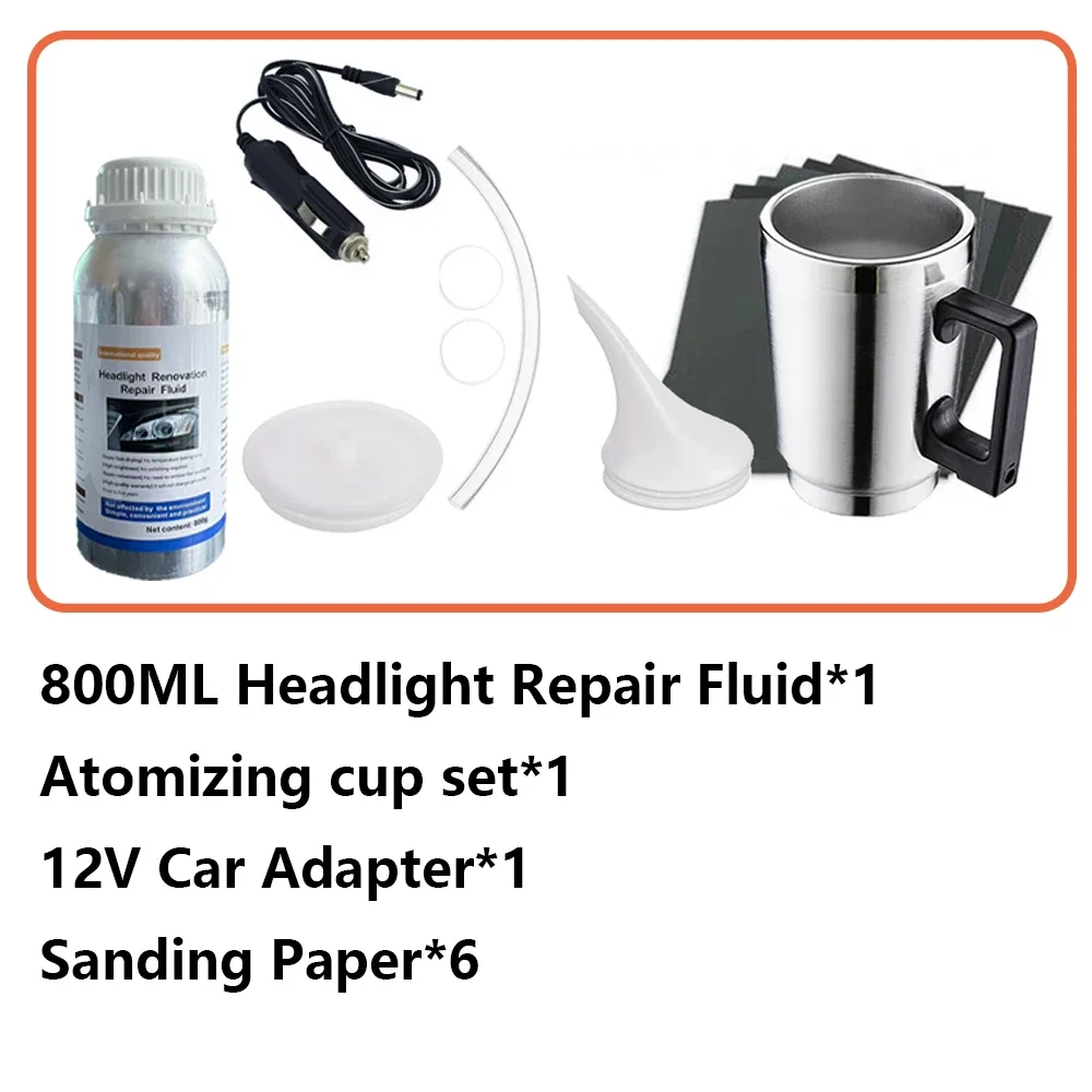 

Набор для химической полировки фар, жидкий полимер для ремонта автомобильных фар