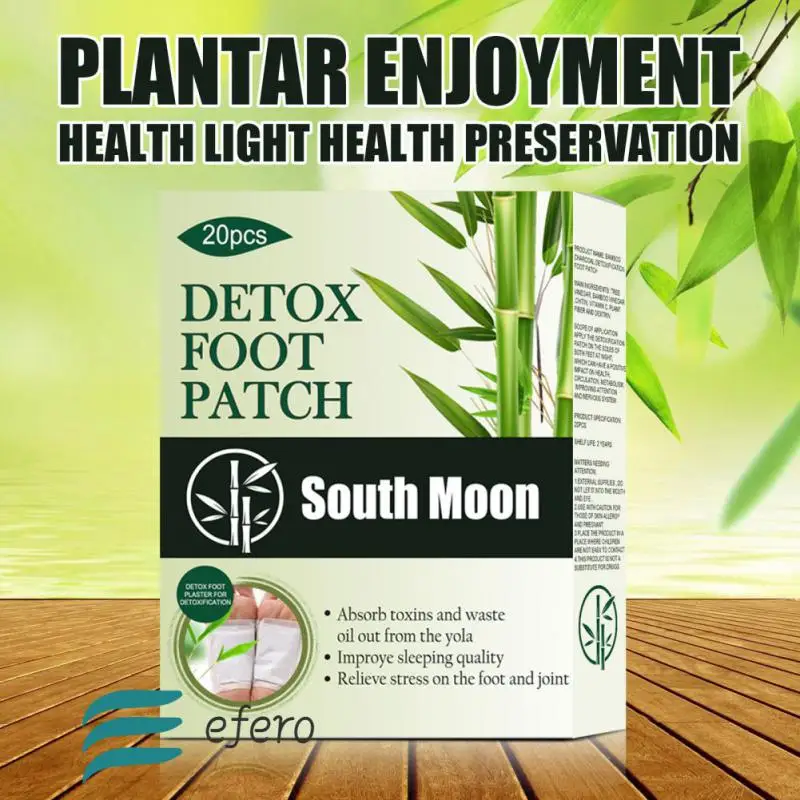 

Natural Bamboo Charcoal Foot Patch Relieve Body Pressure And Improve Sleep Foot Care Detox Patch Feet Care Skin Care Beauty & He