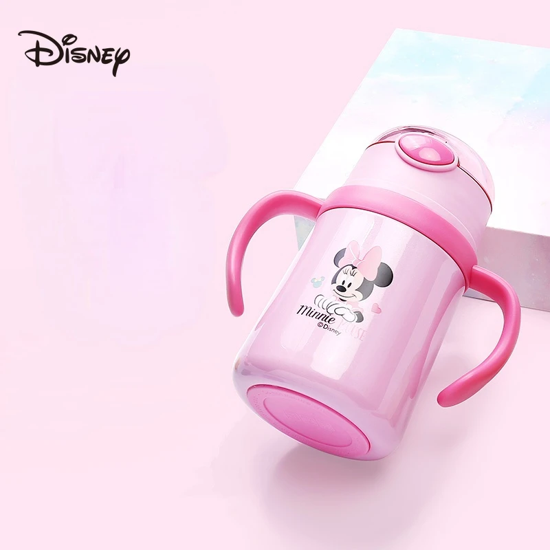 

Disney Children's Thermos Mug with Straw Dual Purpose 316 Stainless Steel Girls' Kindergarten Baby Girls' Water Cup