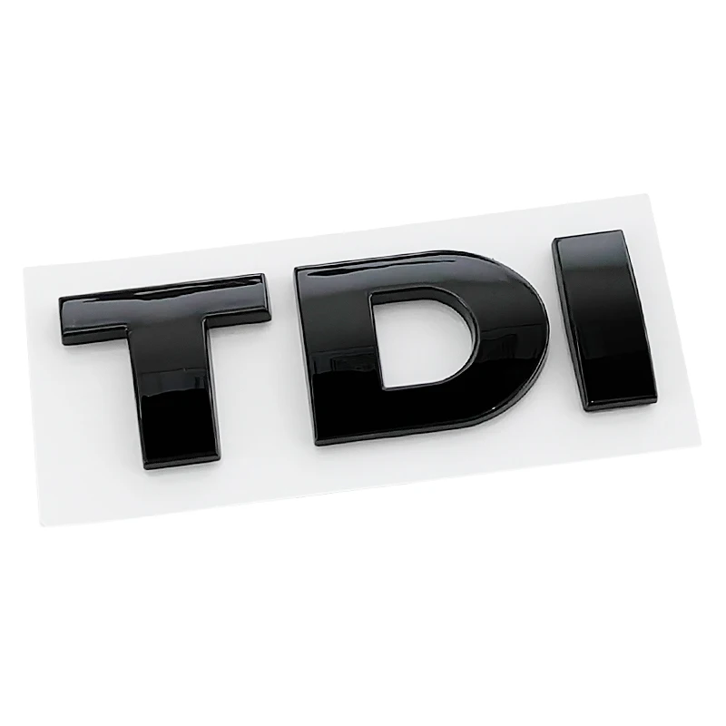 

3D ABS Черная Эмблема TDI, Наклейка С Логотипом Для Volkswagen Passat Jetta Touareg Tiguan Touran Golf Caddy