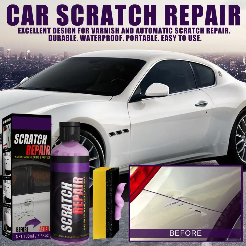 

1 Set 30/100ML Scratch Repair Agent Polishing Maintenance Decontamination Restore Shine Scratch Remover Car Accessories