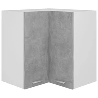 hanging corner cabinet chipboard console cabinet kitchen furniture concrete grey 57x57x60 cm