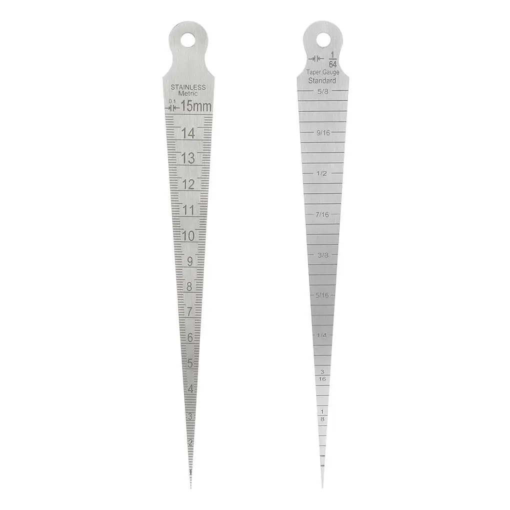

0-15mm Taper Gauge Metric Wedge Ruler Clear Scale Portable Hole Inspection Welding Measurement Tool Accessories