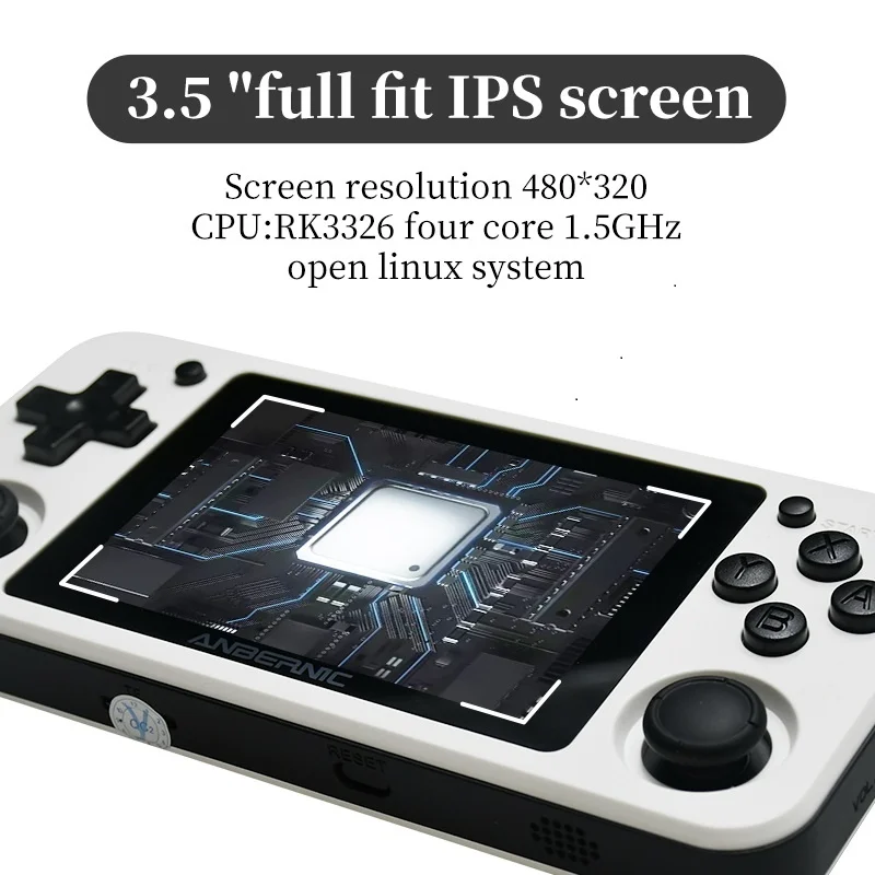 

For Powkiddy-portable Gaming Console Rg351p, Linux System, 3.5 Inch, Cpu Rk3326, Video Game Retro Color Toys, Multiple Languages