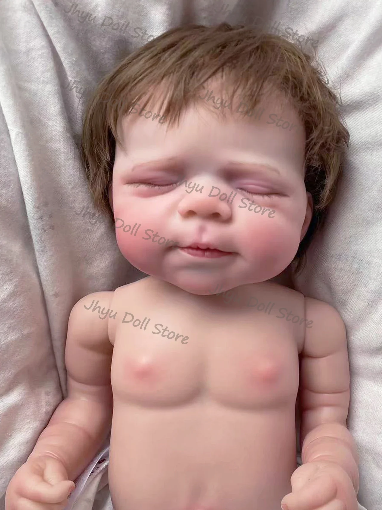 19-дюймовая кукла Reborn для новорожденных Pascale мягкая на ощупь с 3D-кожей