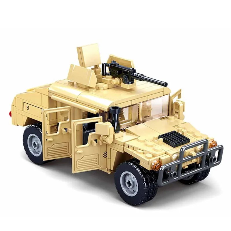 

2020 World War 2 WW2 Army Military Soldier City Police SWAT Assault Armor Vehicle Tank Model Building Blocks Bricks Kids Toys