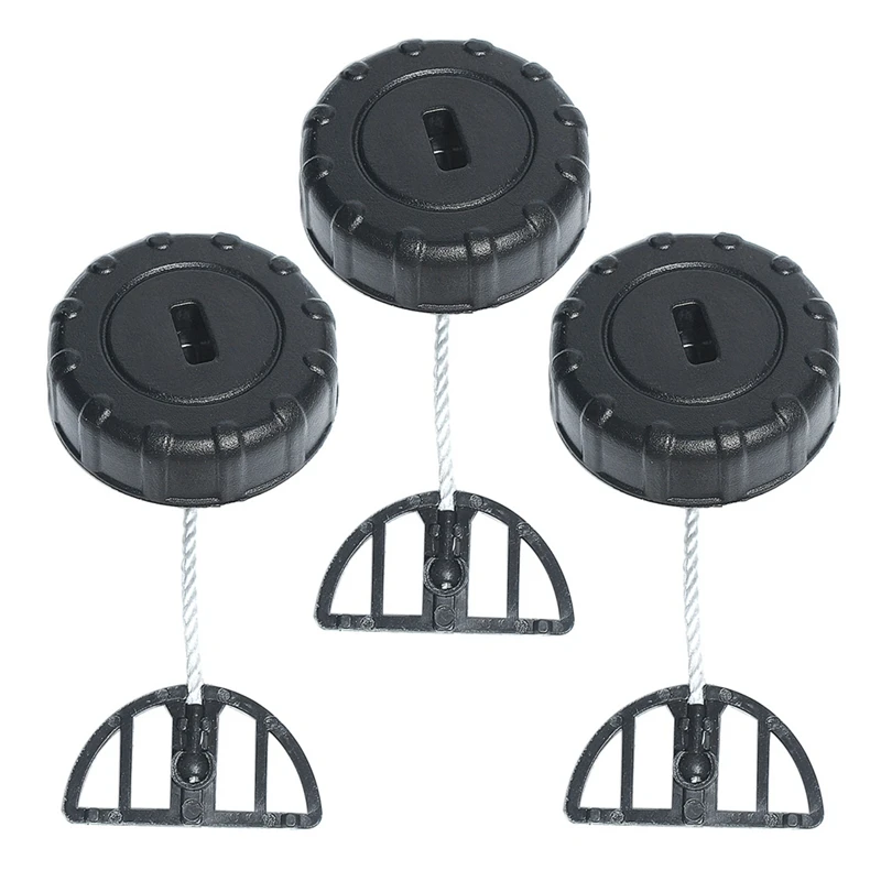 

3 Piece Chainsaw Gasoline Cap/Fuel Cap Replace Spare Parts Black Plastic For STIHL MS180 MS170 Chainsaw