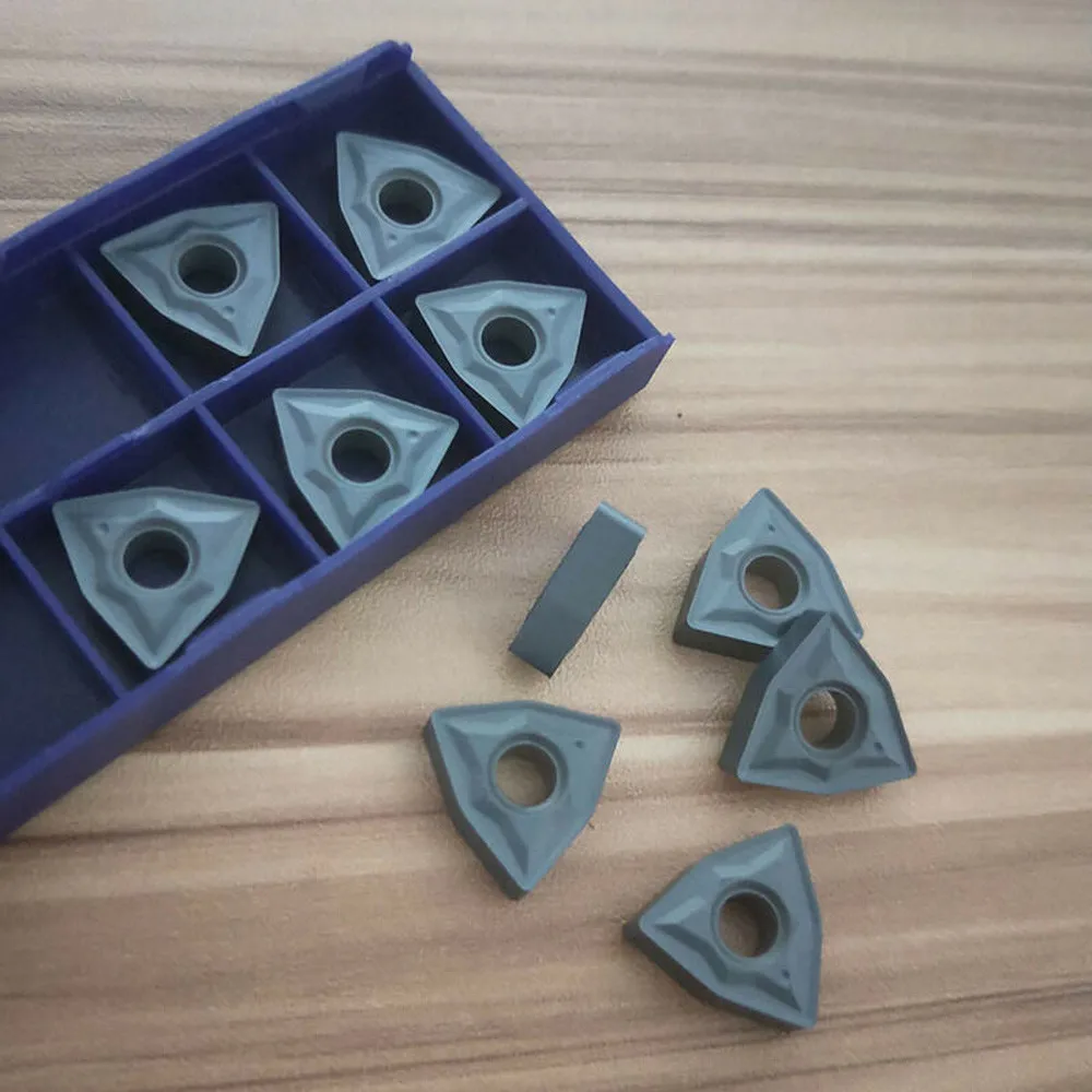 

10 Pcs WNMG080408 NN Blade Carbide Inserts Coated Cutting Tool Hexagon R0.8 Stainless Steel Turning Blade Durable