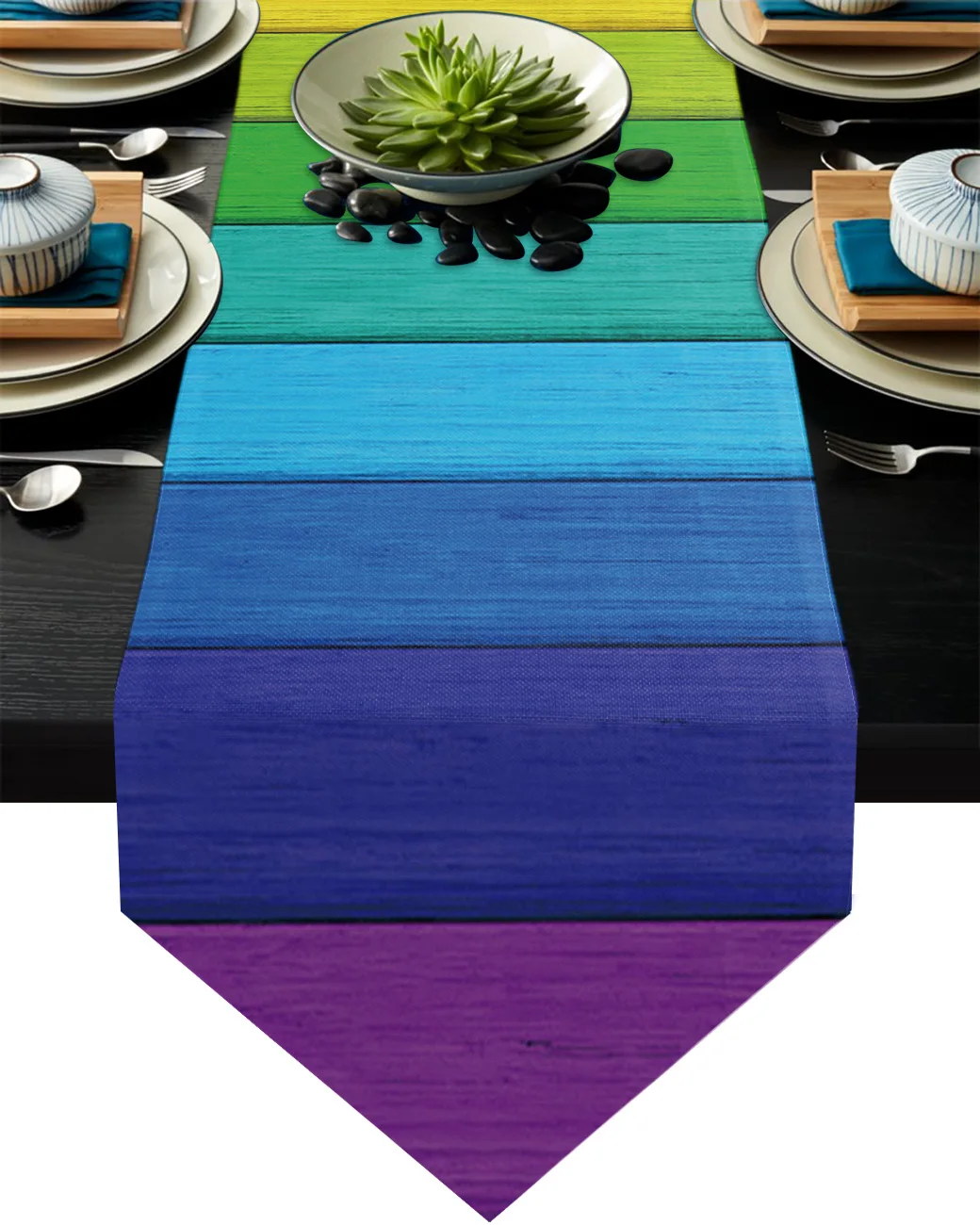 

Винтажный фон под дерево настольная дорожка Свадебная декорация на середине стола покрытие стола для дома вечерние отельная скатерть обед...