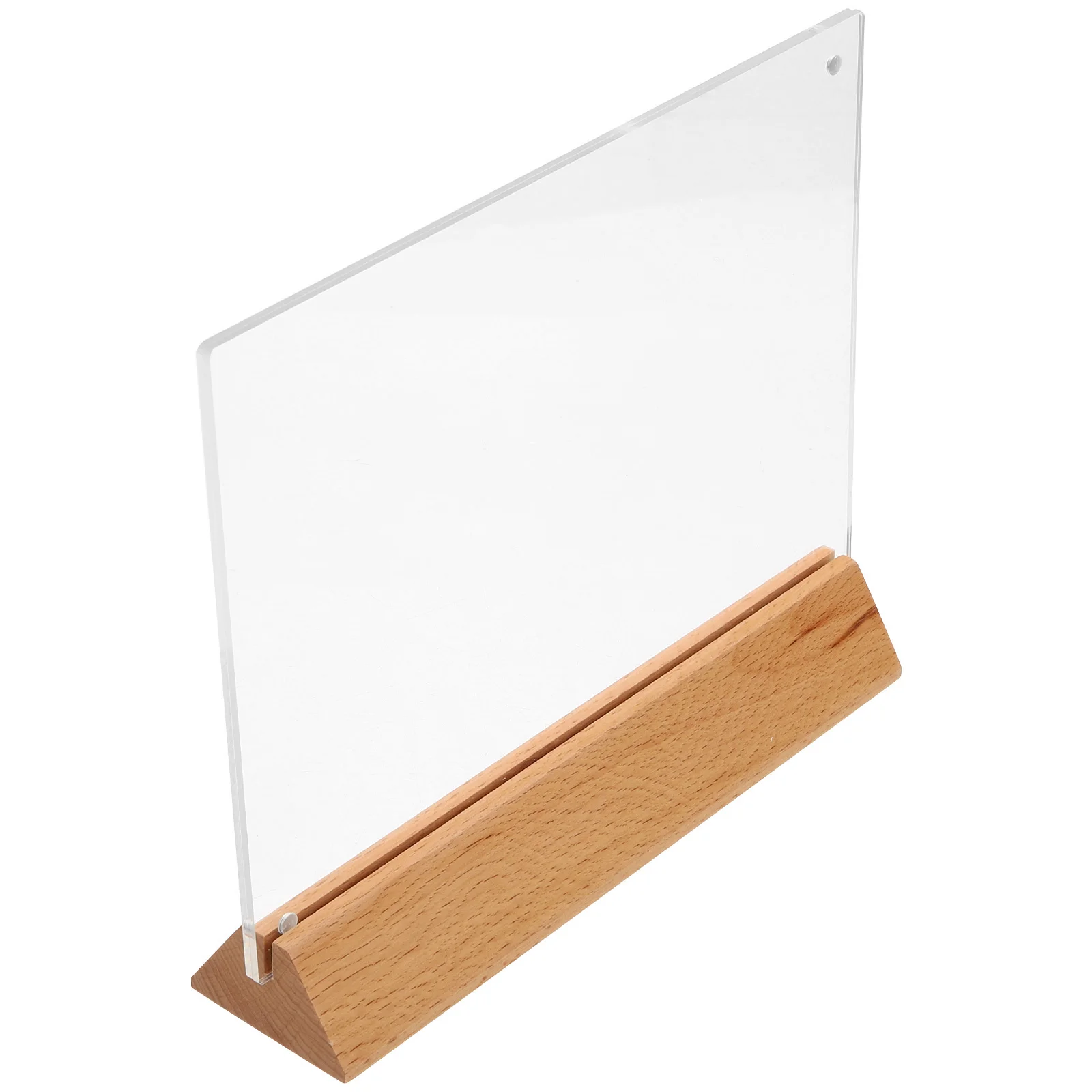 

Holder Sign Display Stand Clear Table Acrylic Menu Frame Holders Desktop Place Number Slant Photo Picture Up Mini L Shape