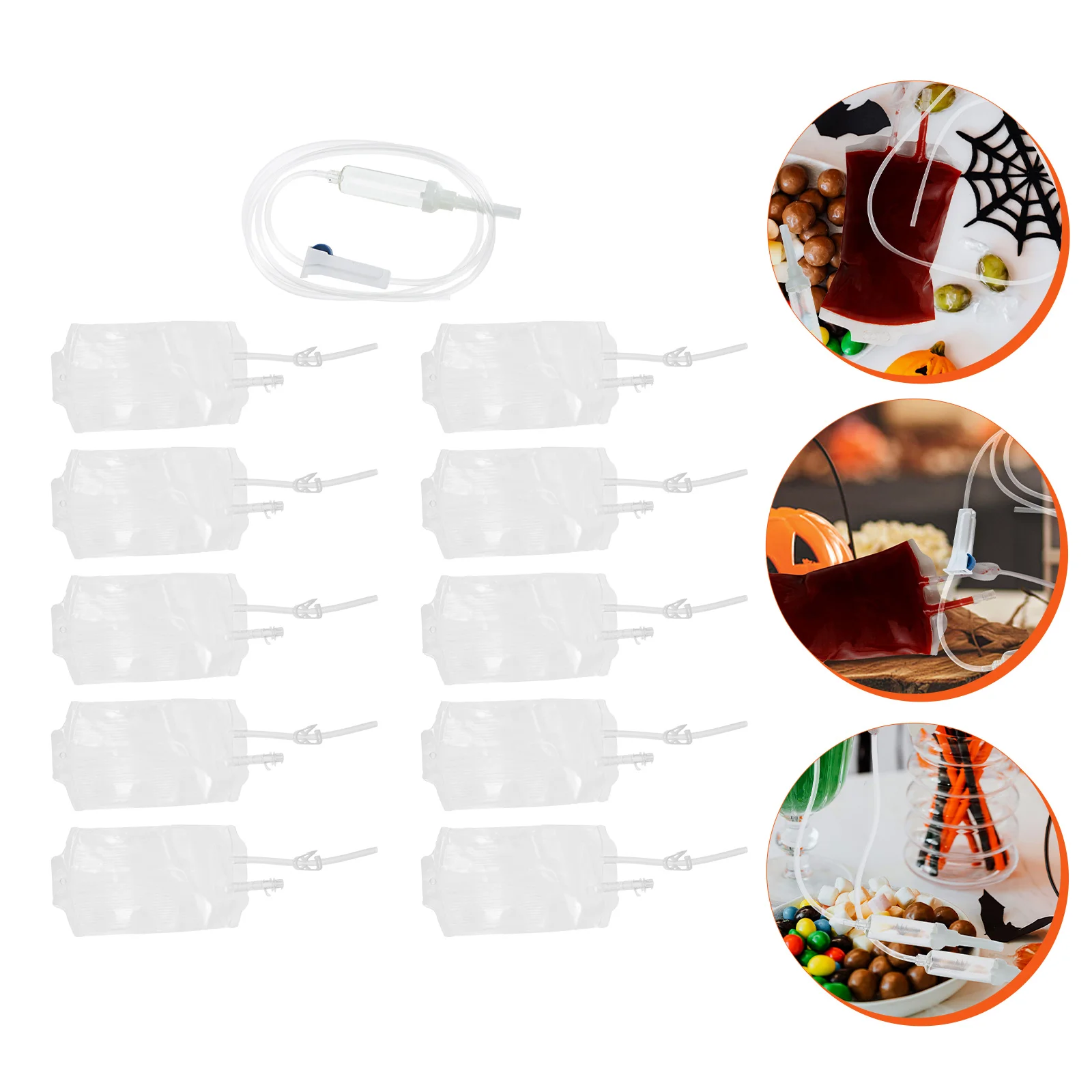 

Beverage Bag Creative Blood Container Party Plastic Portable Halloween Prop Pouch Juice