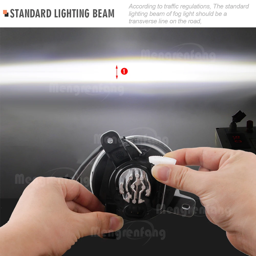 30 Вт H11 Автомобильные передние светодиодные противотуманные фары с Angel Eye DRL