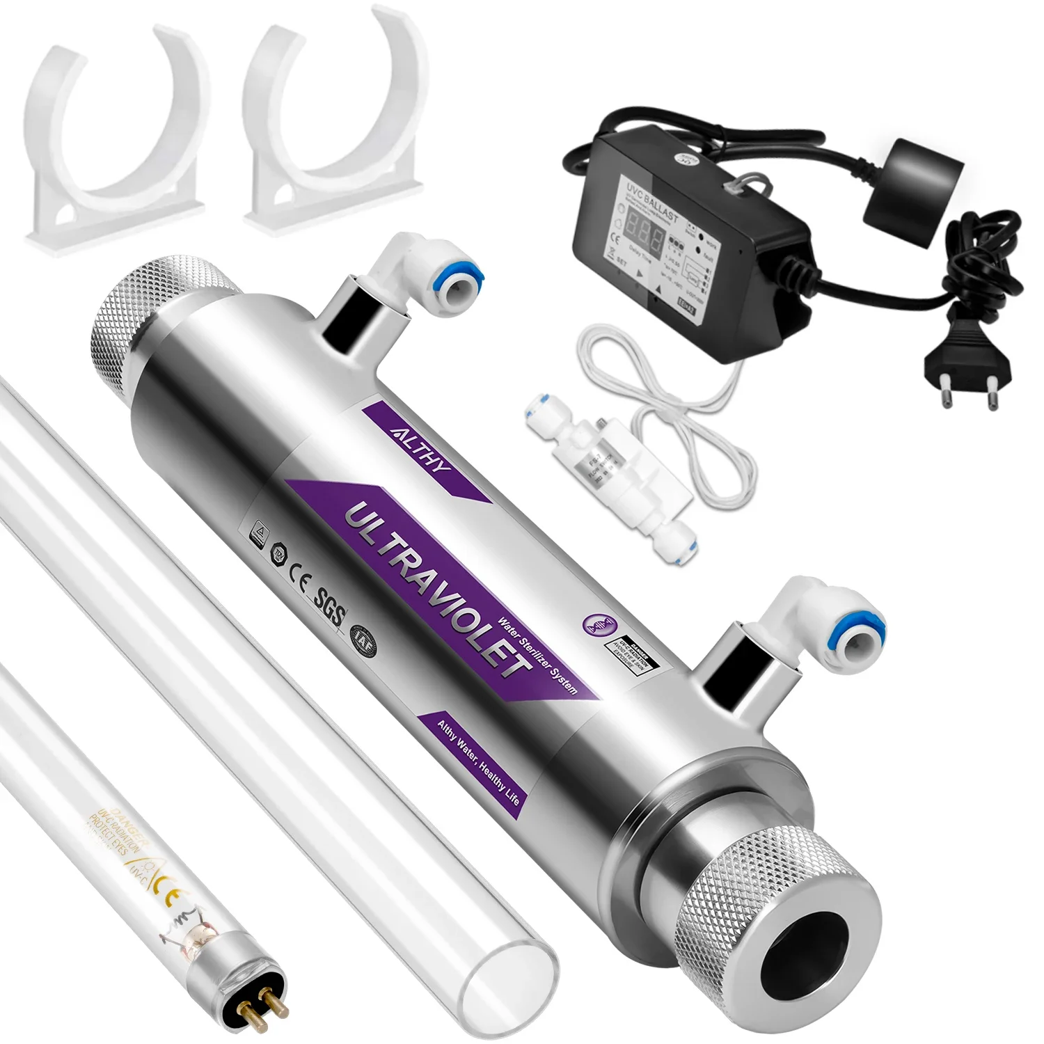 

ALTHY УФ-стерилизатор для воды 1GPM нержавеющая сталь