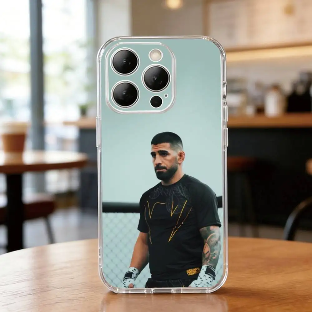Чехол для телефона Boxings I-Ilia T-Topuria, прозрачный силиконовый мягкий, для iPhone 17 16 15 14 13 12 11 Mini Pro Max Plus (art.: 3920db3036bc1) - 3920db3036bc1