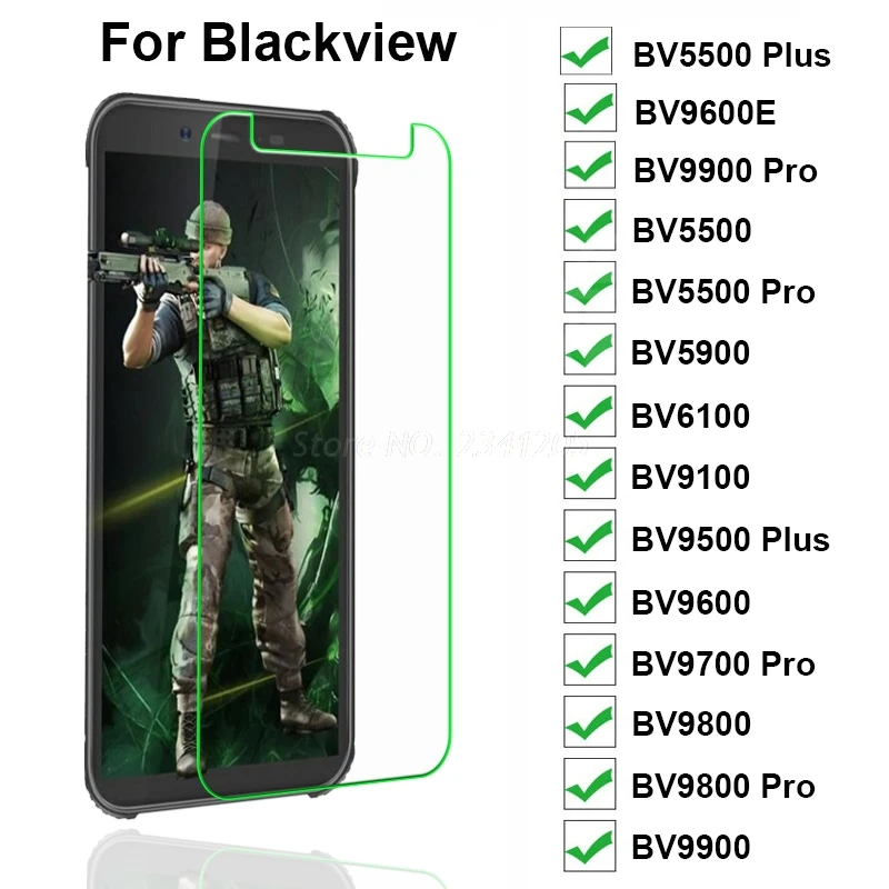 Стекло на Blackview BV9500 Plus, закаленное стекло для Blackview BV4900S BV5900 BV9100 BV9600E BV9700 BV9800 BV9900E BV6600E Pro