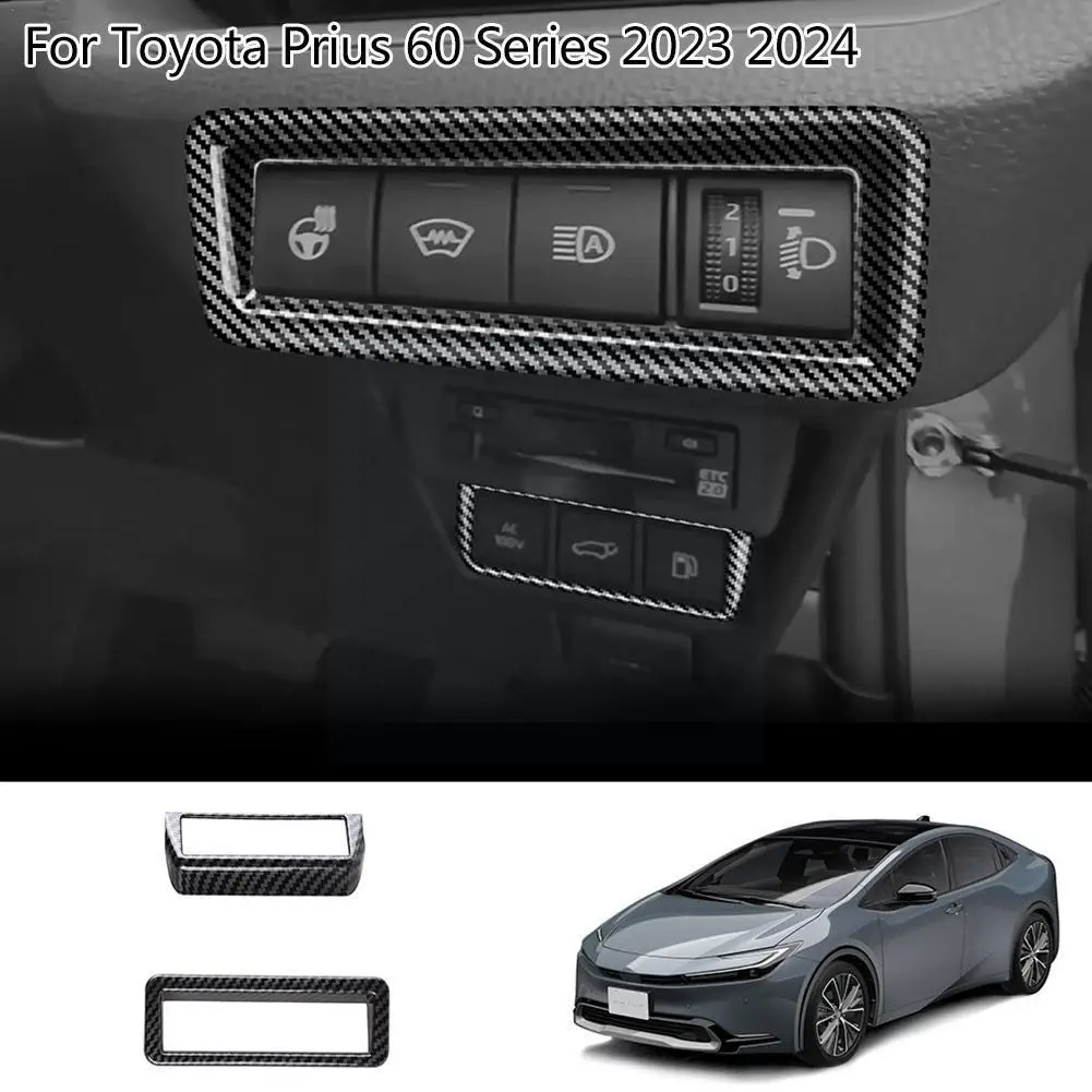 

Multi Function Buttons Cover Headlight Switch Panel Sticker Cover Trim For Prius 60 Series 2023 2024 Interior Access H0p9