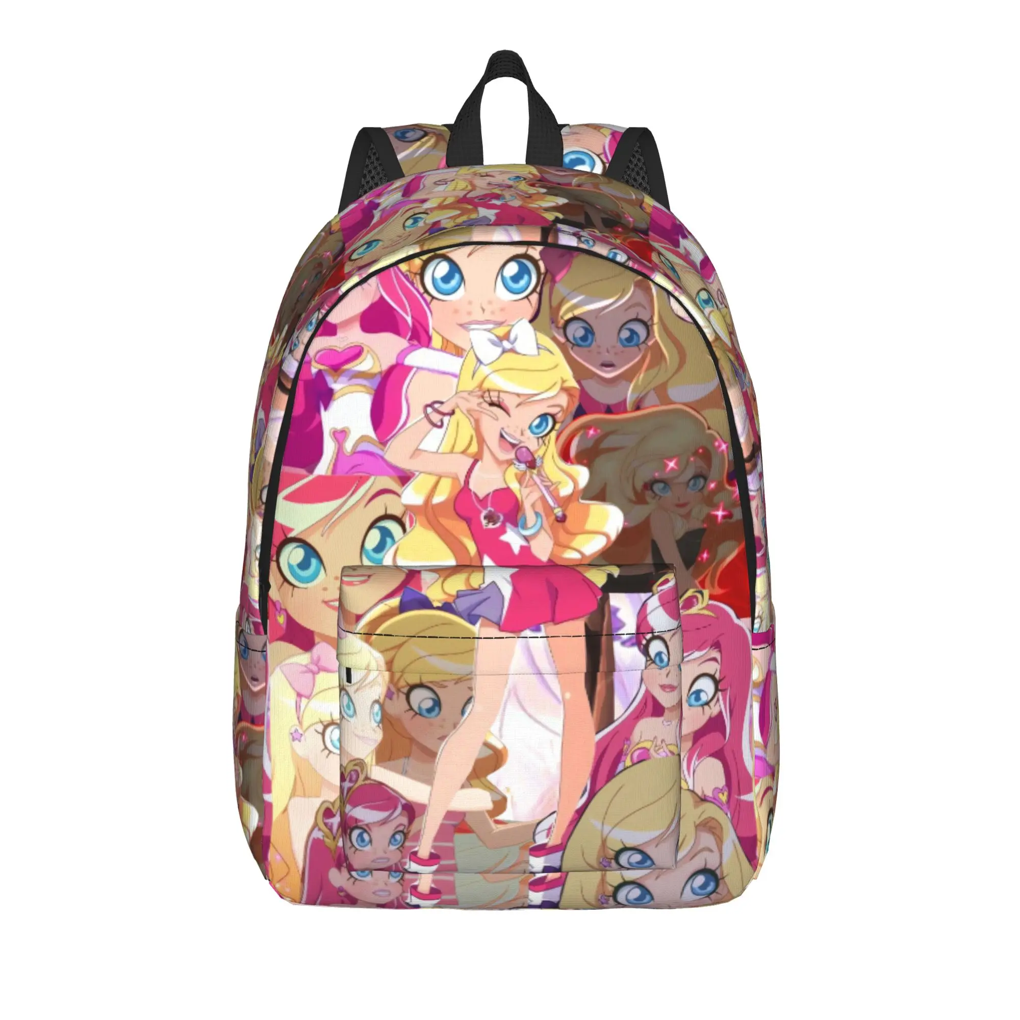 Фото Рюкзак LoliRock для девочек, прочные рюкзаки из полиэстера, школьные сумки в стиле стритвир, туристические рюкзаки на заказ. №1
