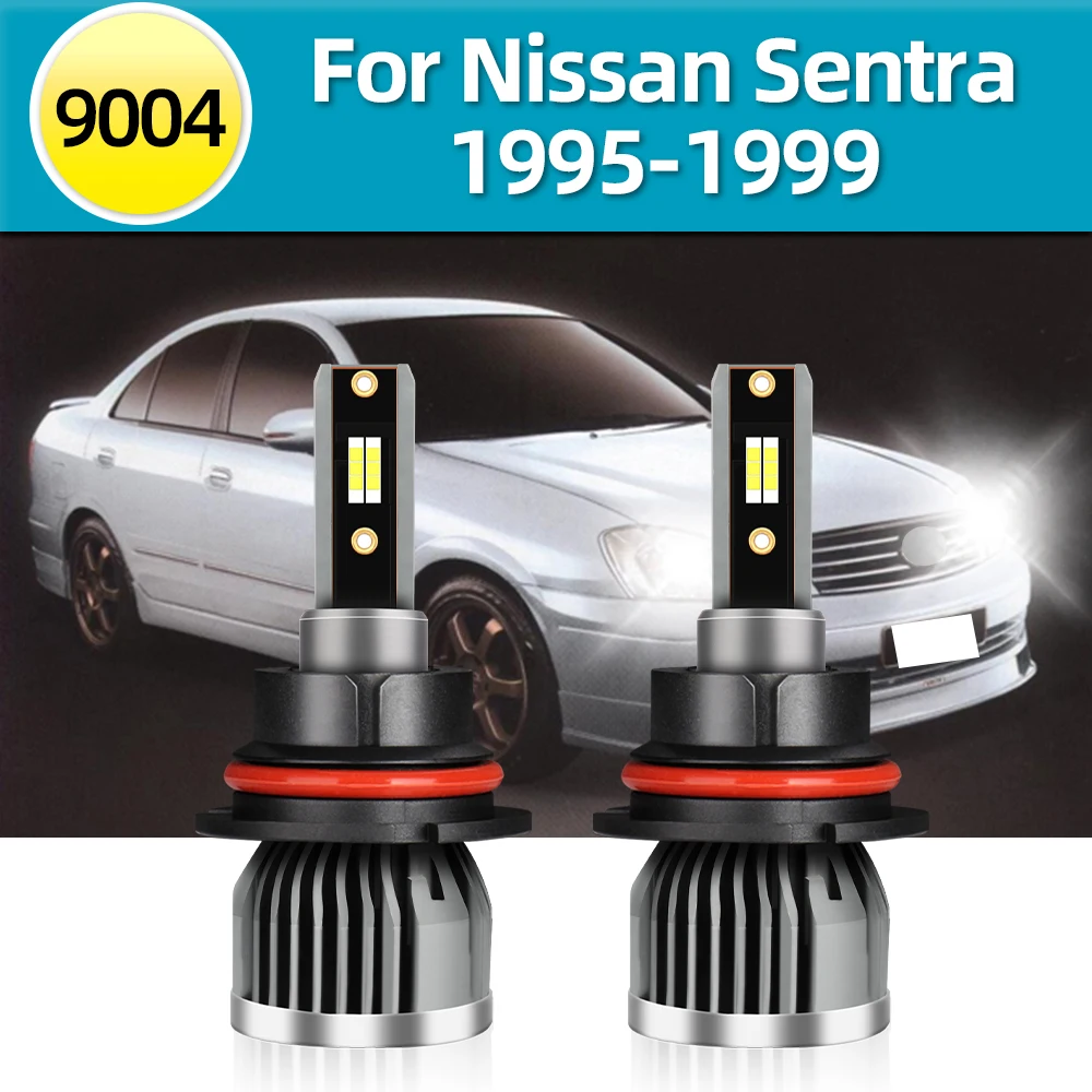 

LSlight 2 шт. светодиодные CSP Автомобильные фары для Nissan Sentra (седан 4-дверные) 1995 1996 1997 1998 1999 яркие лампы 12 В передние лампы 9004