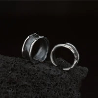 vintage couple fashion ring opening adjustable thai silver ring for women men jewelry