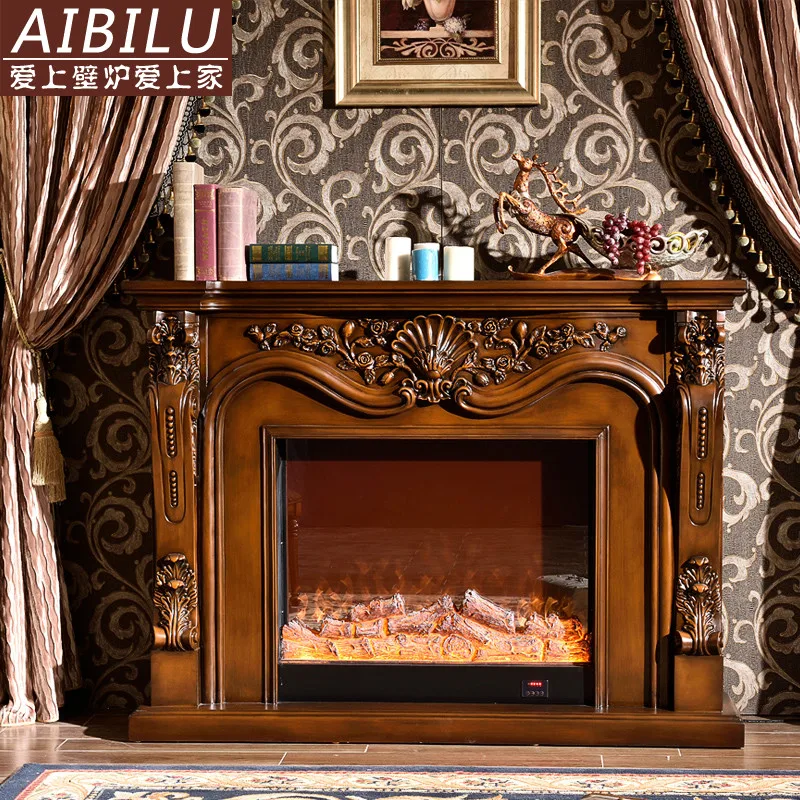 Европейский камин американская деревенская каминная декоративный шкаф из