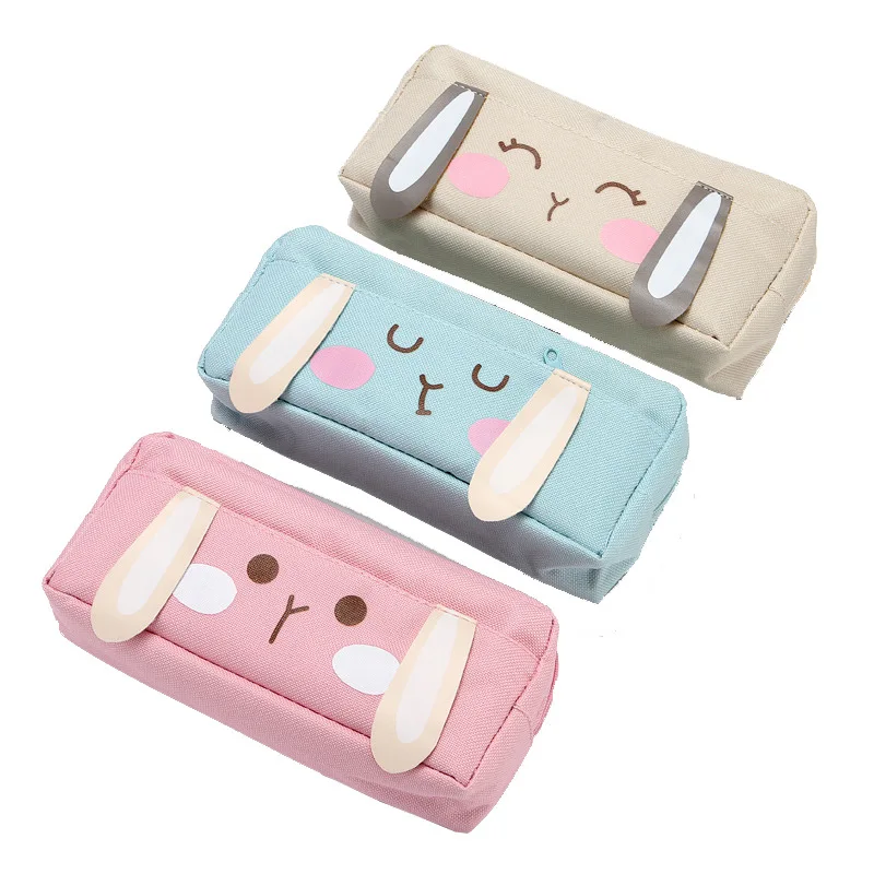 

Cute Student Supplies Pencil Case Multi-Layer Stationery Case Simple Stationery Box Office Supplies Pencil Box