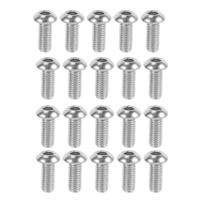 

M6 x 14mm Stainless Steel Button Head Socket Cap Screw 20 Pcs