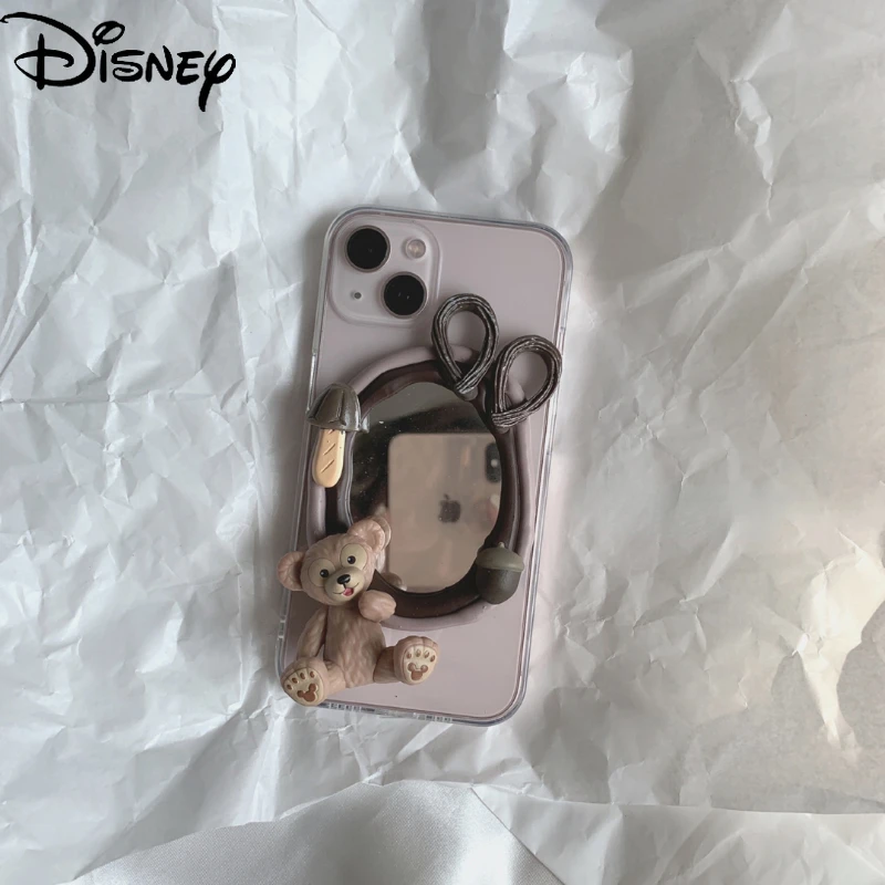 

Disney Duffy Bear for Iphone13 13 Pro 13 Pro Max DIY Custom Case for IPhone 12 12 Pro 12 ProMax Cream Glue Mobile Phone Case