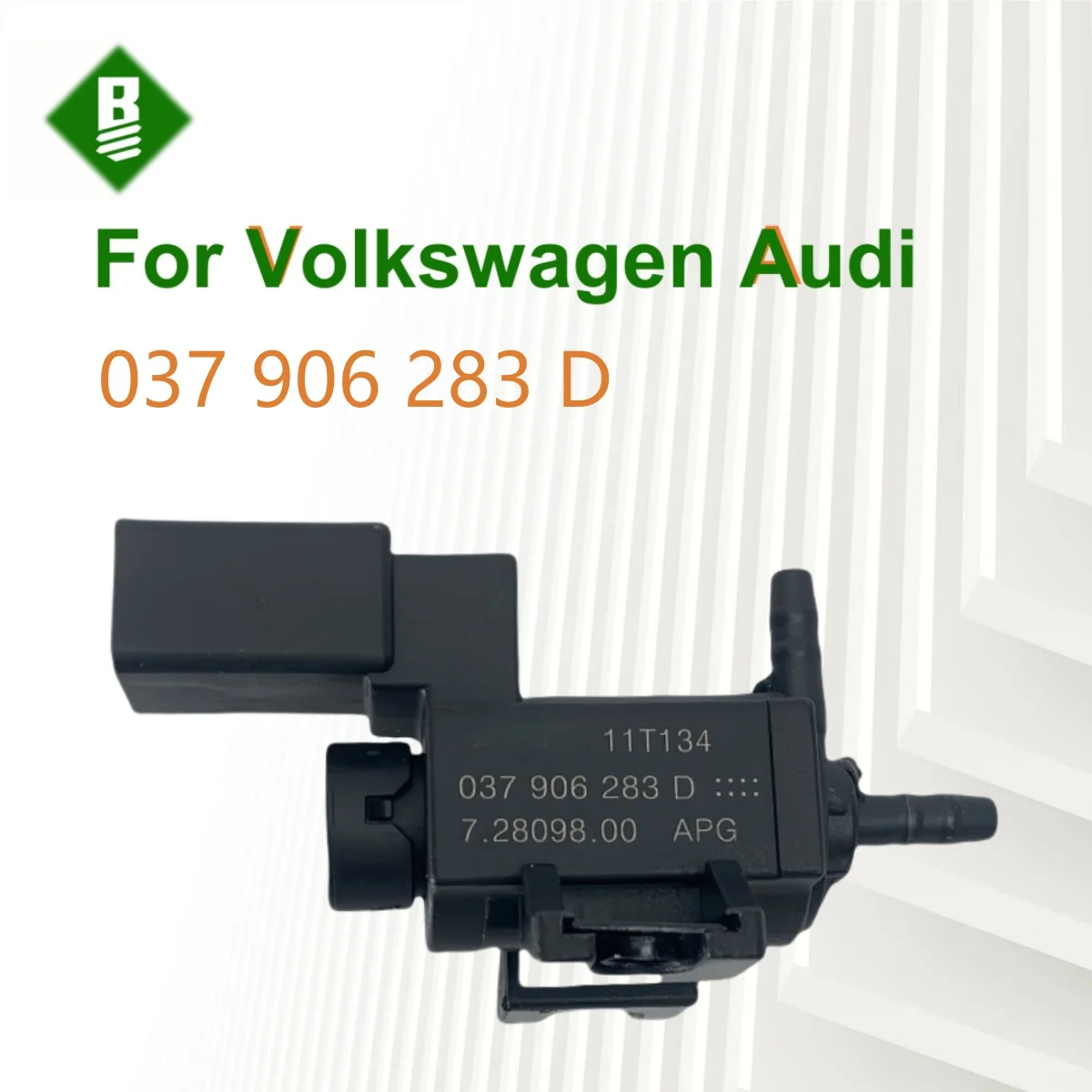 

037906283D Вакуумный электромагнитный клапан EGR впускного коллектора подходит для Audi A3 A8 Q5 Q7 R8 RS4 RS5 для Volkswagen Multivan Turui