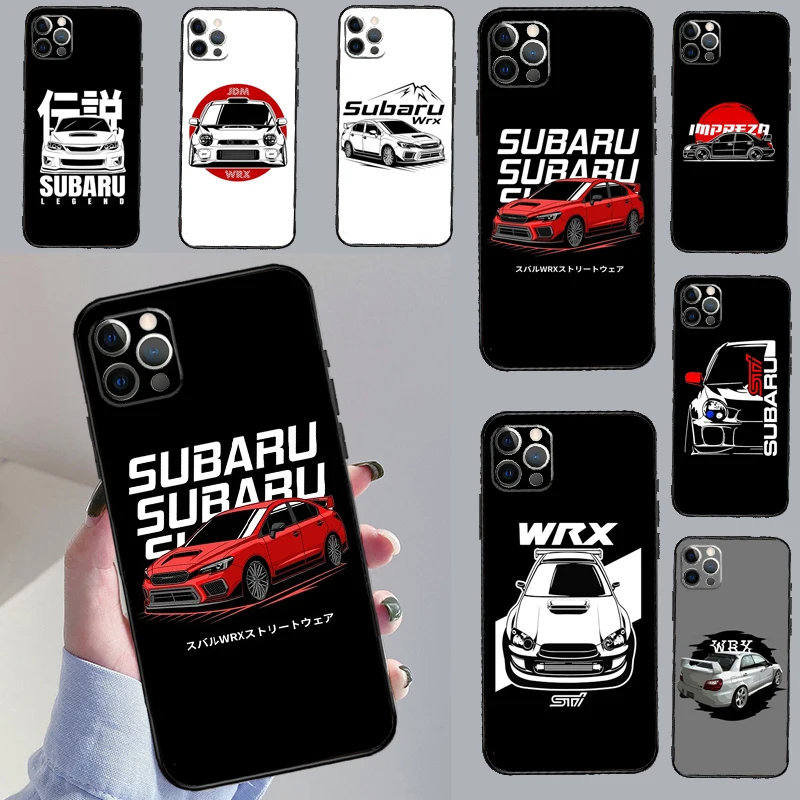 WRX Racing Car Case For iPhone 12 11 13 14 Pro Max Mini XR X XS MAX 5S 6S 7 8 Plus SE 2022 SE 2020 Cover