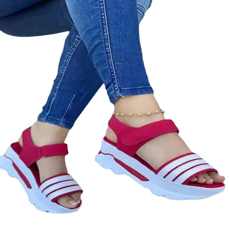 

Summer Women Wedge Sandals Platform High Heels Fashion Open Toe Ladies Casual Shoes Slippers Slippers