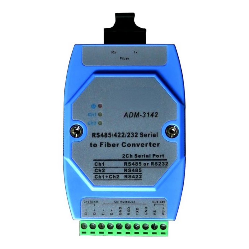 ADM-3142-SC RS485 / 422 / 232 All-purpose Serial Port Optical Fiber Converter RS485 fiber transceiver SC Double Fiber