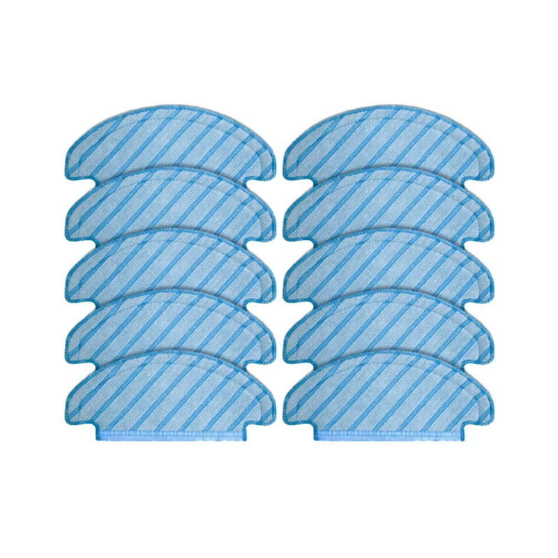 

10-Pack Washable Mop Pads For ECOVACS T9 AIVI Vacuum Cleaner Microfiber Mopping Cloth Rags