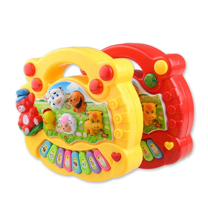 

Musical Instrument Toys Baby Children Animal Hand Drum Small Piano Puzzle Music Educational Toys Children Gifts