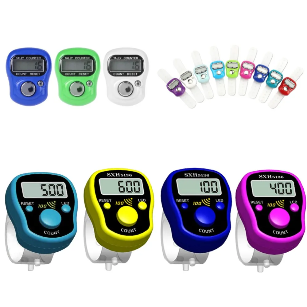 

Digital Tally Counter Counter Row Knitting 1pcs Mini Stitch Marker Finger Counter Sewing Knitting Weave Tool Hands Accessories