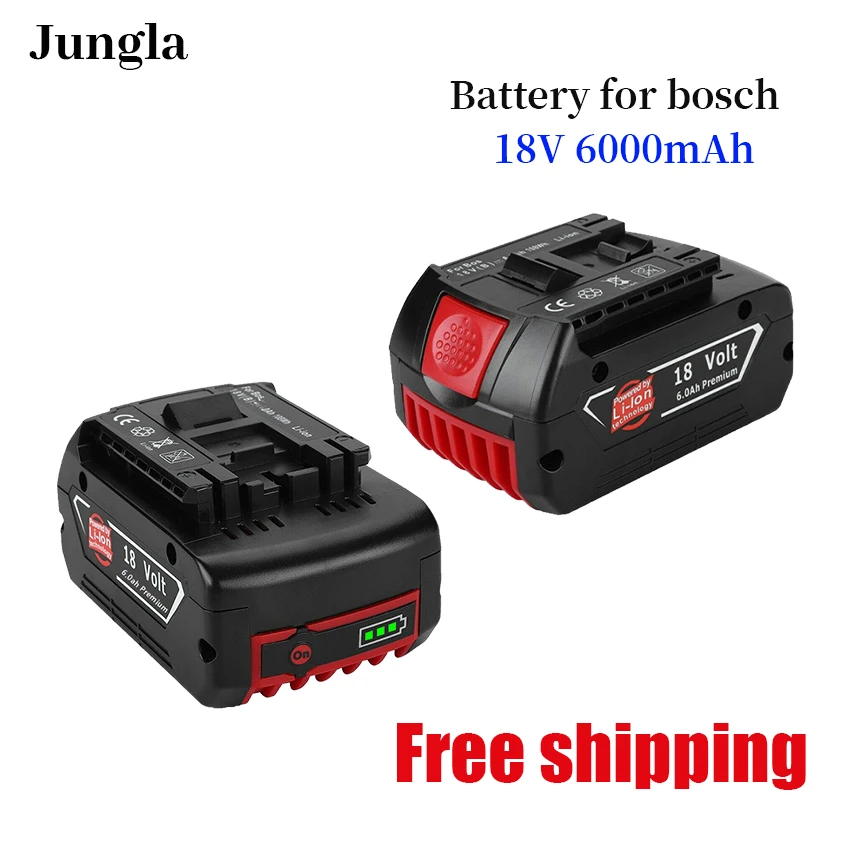 

2022 100% brand new 18V 6000mAh lithium ion battery bat609, bat609g, bat618, bat618g, bat614, charger for Bosch electric drill