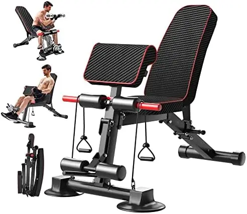 

Weight Bench multi-function Workout Bench for Home Gym,Foldable Incline Decline Benches for Full Body Workout 660LBS